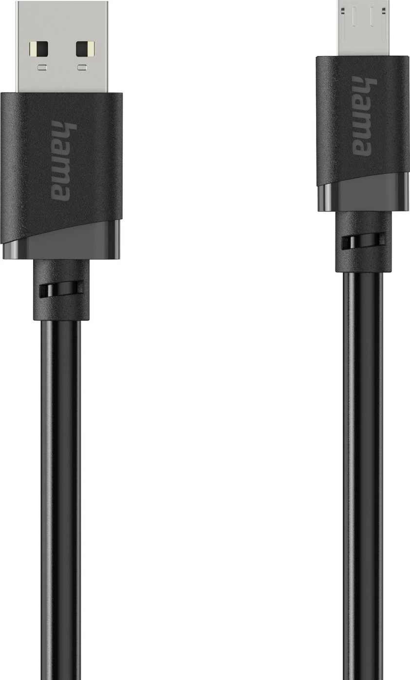 Kabllo karikimi Hama USB-A në micro USB, USB 2.0, 2 m, e zezë
