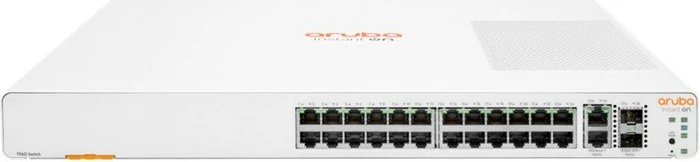 Switch HPE Aruba Instant On 1960 JL807A, 24 porta Gigabit, 2x 10GBase-T, 2x SFP+, i bardhë
