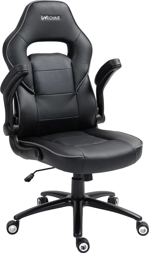 Karrige zyre UVI Simple Office UVI7000, lëkurë PU, e zezë