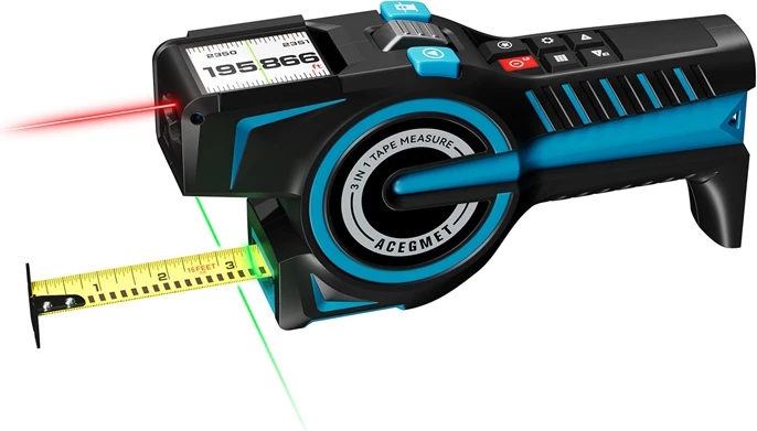 Matës distance me laser Mileseey DTX 10, deri 120 m, Bluetooth, metër shirit i integrum