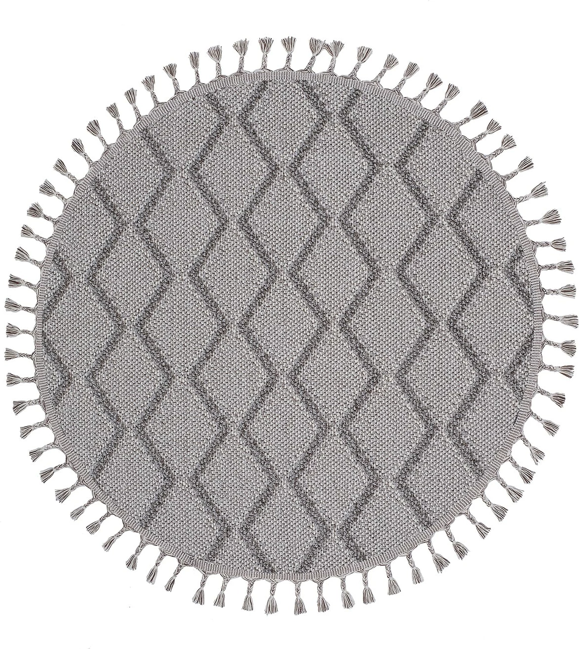 Qilim i rrumbullakët, ngjyrë gri, Conceptum Hypnose Beverly 2263 Y, 120x120 cm