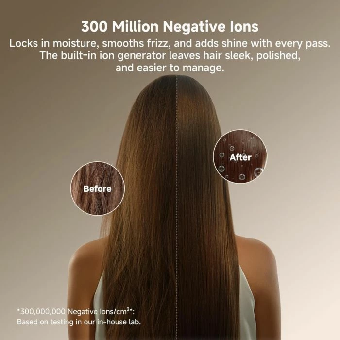 Tharëse flokësh dhe stilues DREAME Dazzle AZD20A, motor 110,000 RPM, jonizim 300 milion, ekran digjital, set me 5 shtojca magnetike, argjendtë