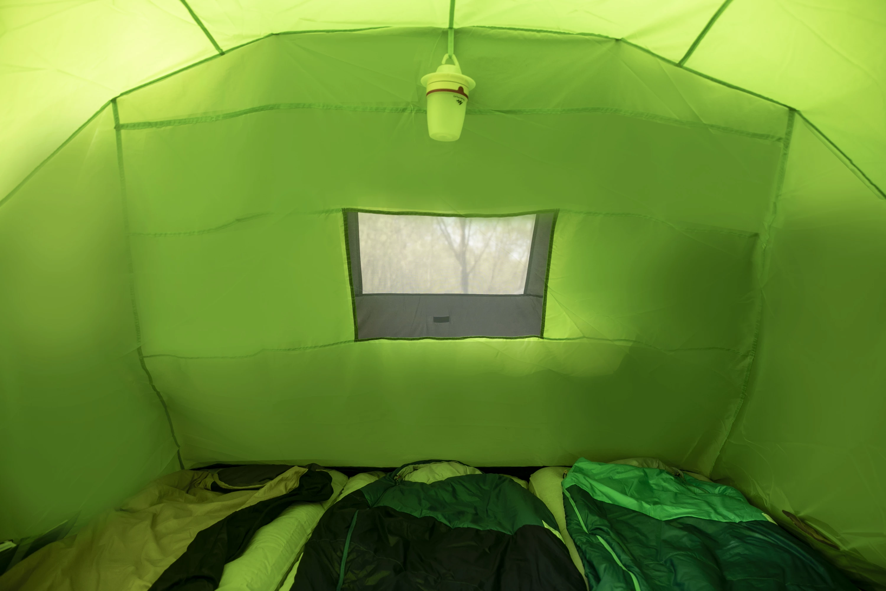 Çadër kampingu Peme Boyan 6, për 6 persona, dy-shtresore tunnel, 570x220x200 cm, gri/jeshile