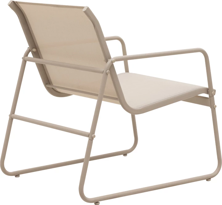 Set verandë për jashtë, tekstilene-metal, ngjyrë kapuçino