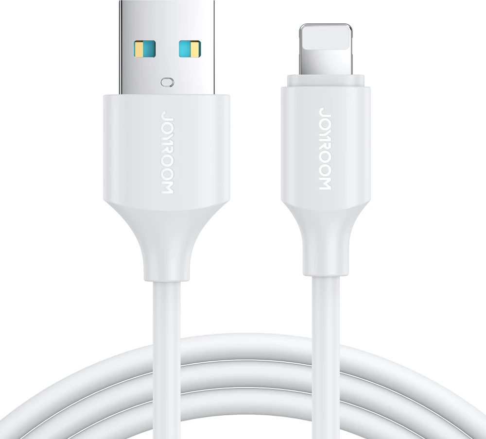 Kabllo USB-A në Lightning Joyroom Long-Lasting Series A9 S-UL012A9 1m 2.4A 20W 480Mbps e bardhë