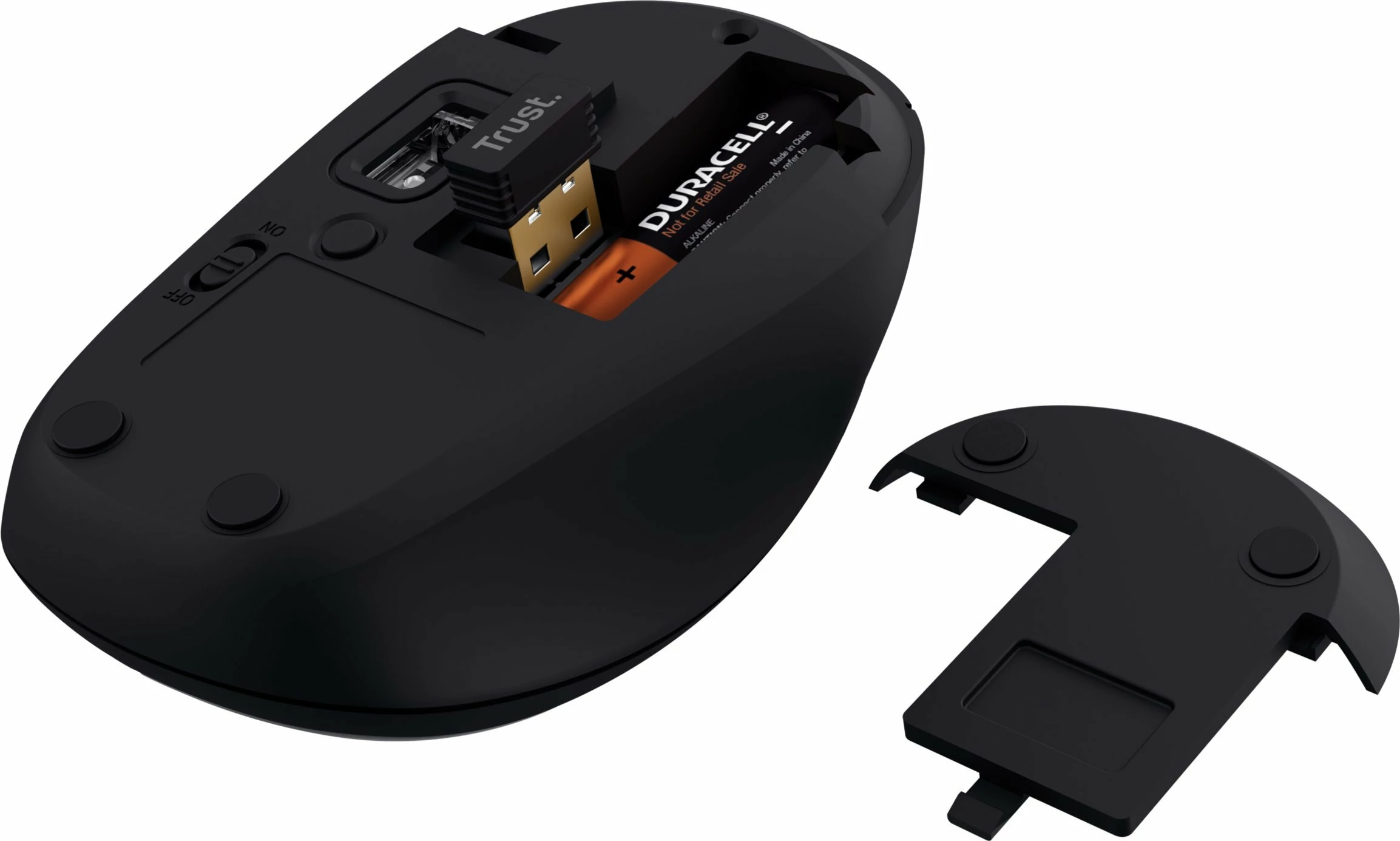 Maus Trust YVI+ Eco 25440, Bluetooth, 1600 DPI, wireless, i zi