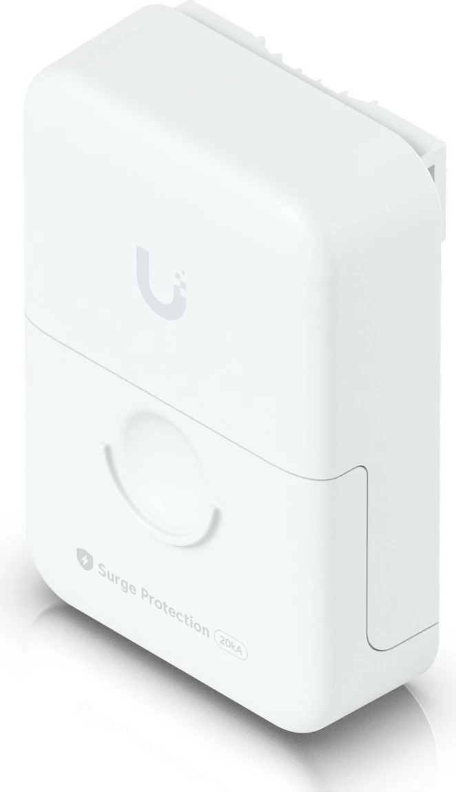 Mbrojtës surtensioni Ethernet Ubiquiti UACC-ETH-SP-Pro, 10Gbps, 2x RJ-45, i bardhë