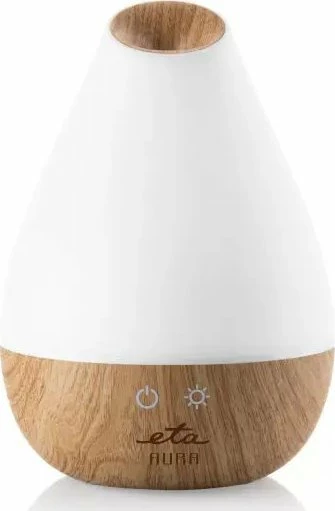 Difuzor aromash Eta Aura 763490000, ultrasonik, 30 m², me ndriçim me ndërrim ngjyrash, i bardhë