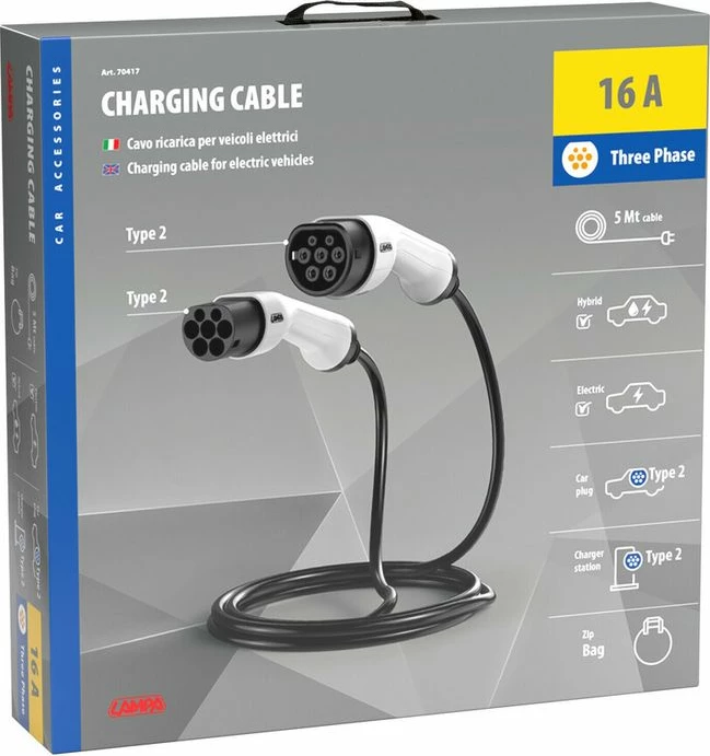 Kablla Mbushes Baterie Makina Elektrike 3fazore 16a 5m