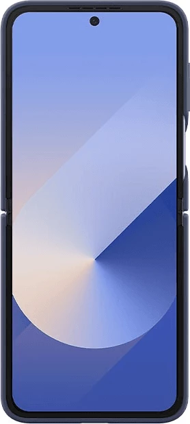Mbështjellës silikoni me unazë Samsung EF-PF741TNE për Samsung Galaxy Z Flip 6, blu e errët (indigo)