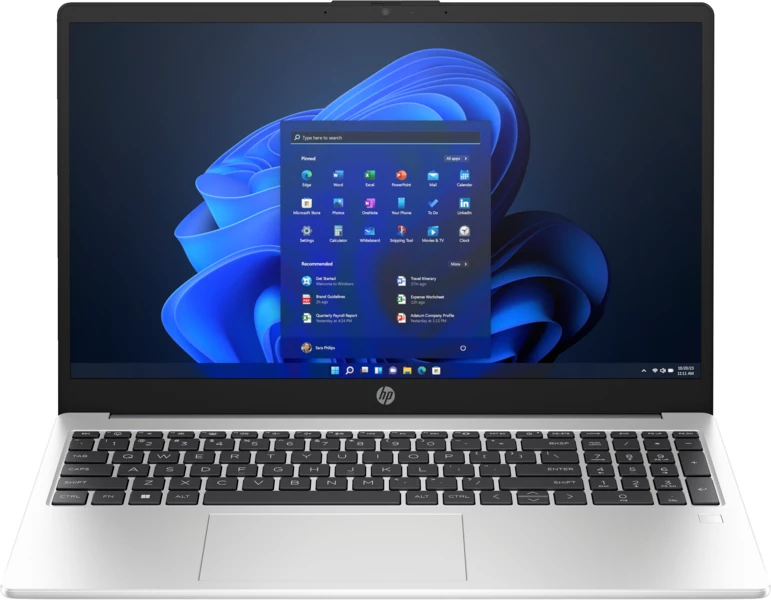 Laptop HP 250 G10, 15.6", Intel Core i3-1315U, 8GB RAM, 512GB SSD, Intel Iris Xe Graphics, i argjendtë