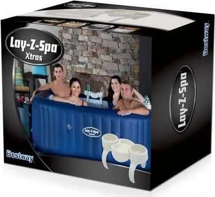 Mbajtës pije për pishinë Bestway 60306, me tabaka, universal, i bardhë