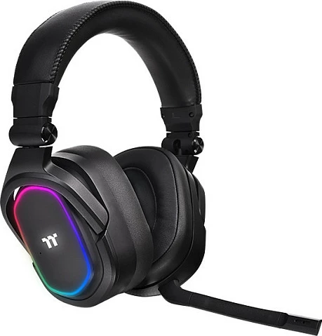 Kufje gaming Thermaltake Argent H5 RGB 7.1, me kabllo, me mikrofon, ndriçim shumëngjyrësh, e zezë