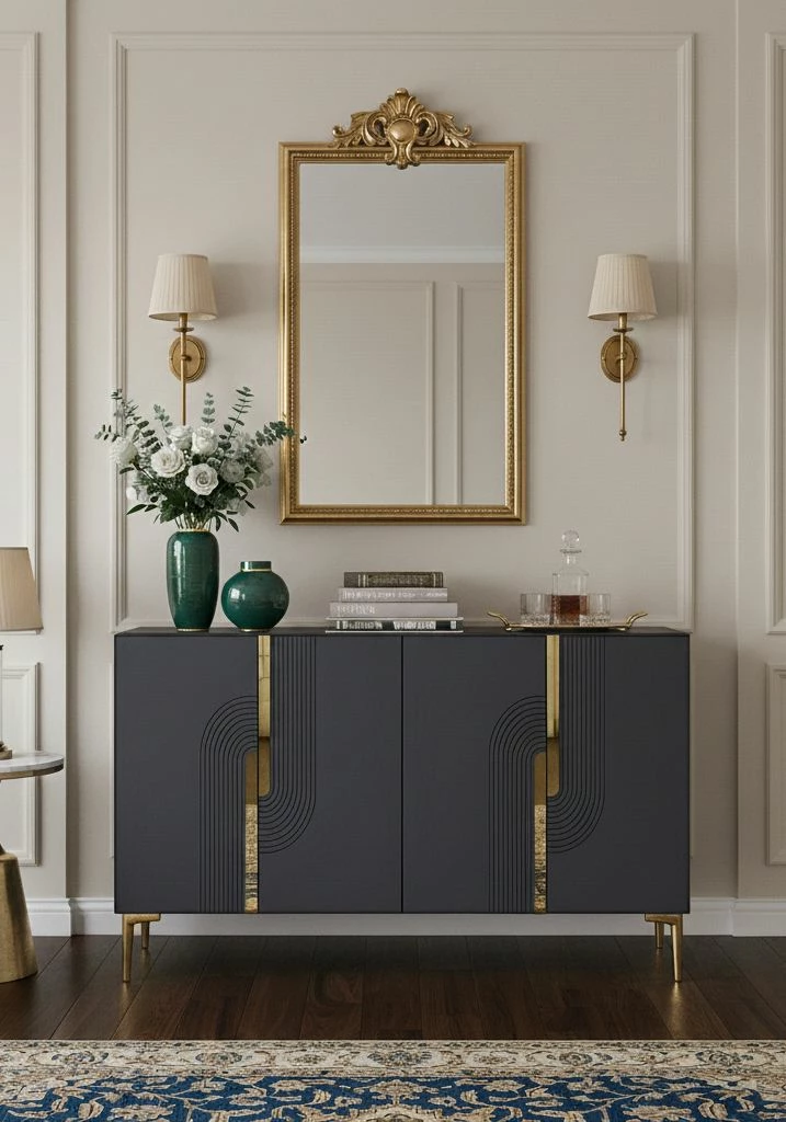 Konsol Skye Decor, Meyra 120, antracit, ar