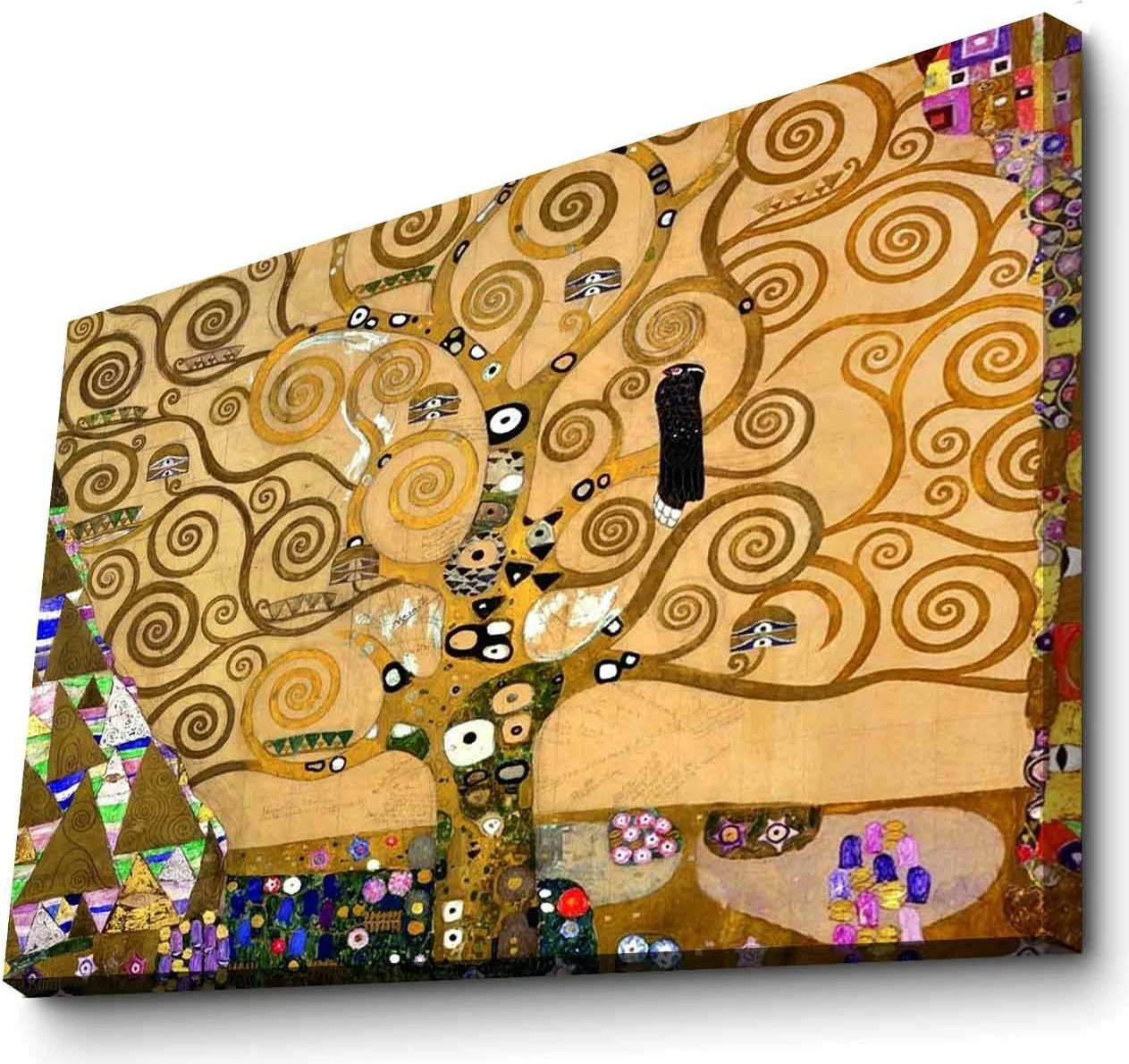 Pikturë dekorative në kanavacë, Pema e Jetës, Gustav Klimt, 70x100cm