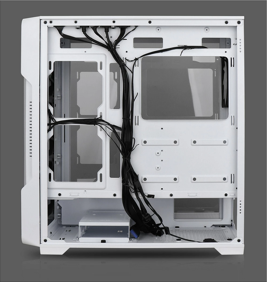 Kasë Nanoxia DS-9 ARGB Airflow, Midi Tower, USB-C, TG/Mesh, e bardhë