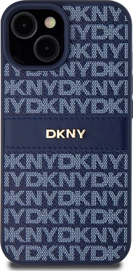 Mbështjellës DKNY Mono Stripe & Metal Logo për iPhone 15/14/13, Kaltër