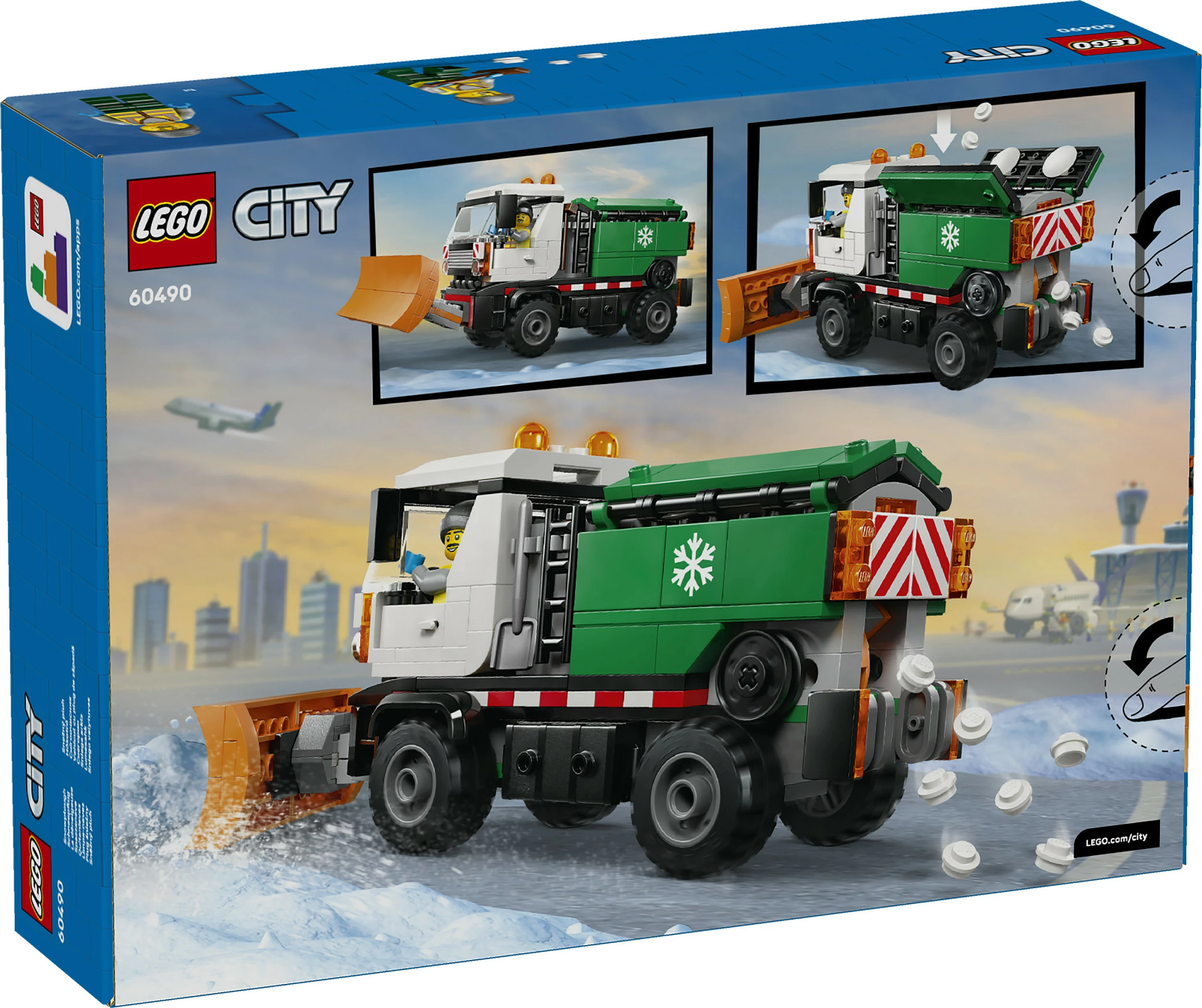 Set ndërtimi LEGO City Snowplough 60490, 263 copë, 6+, shumëngjyrësh