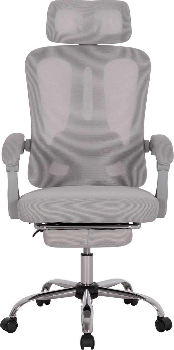 Karrige zyre BARNET, rrjetë gri, kornizë najloni gri, FH18258.02, 61x62x123cm