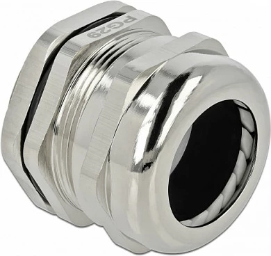 Glandë kabllo DeLOCK PG29, IP68, 25 mm, bronz, argjendtë