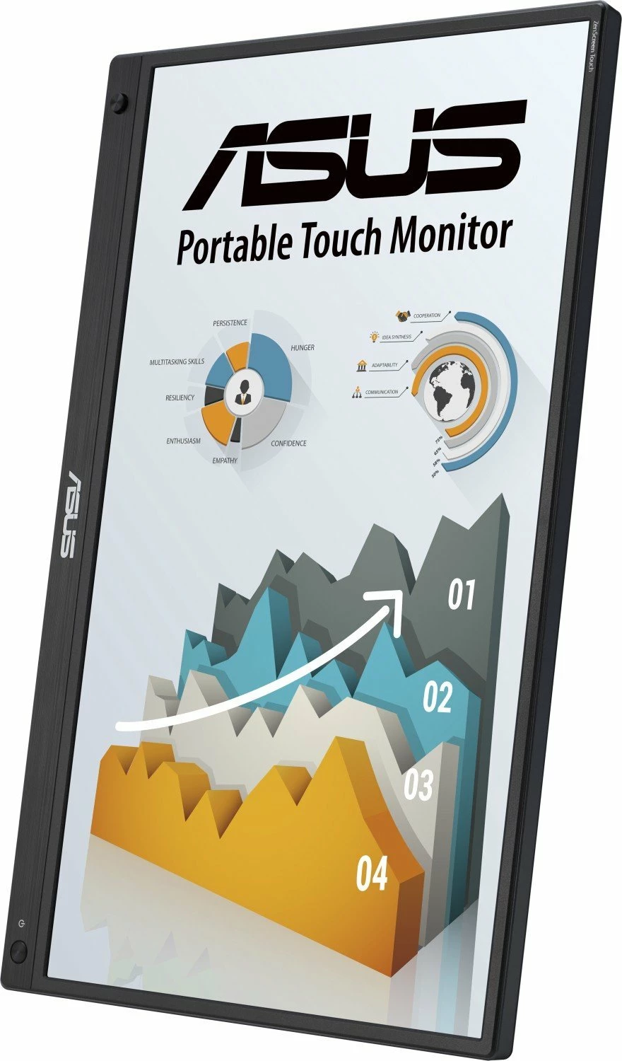 Monitor portativ me prekje Asus ZenScreen Touch MB16AHT (90LM0890-B01170) 15.6\" FHD IPS, USB-C/mini HDMI, i zi