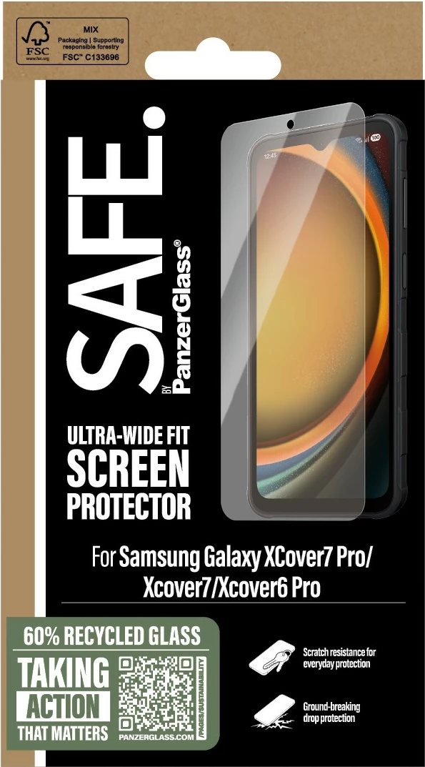 Mbrojtës ekrani PanzerGlass SAFE për Galaxy Xcover7 Pro/Xcover7/Xcover6 Pro