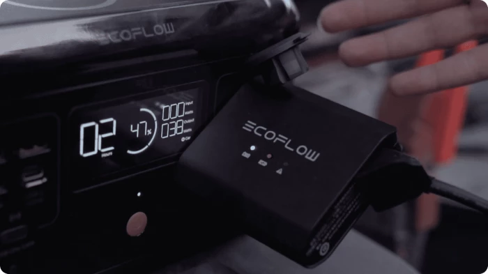 Karikues automatik i mençur i baterisë së veturës EcoFlow Smart Auto Battery Charger 12/24V, 5000801002, e zezë, set me kabllo XT60 me kllapa