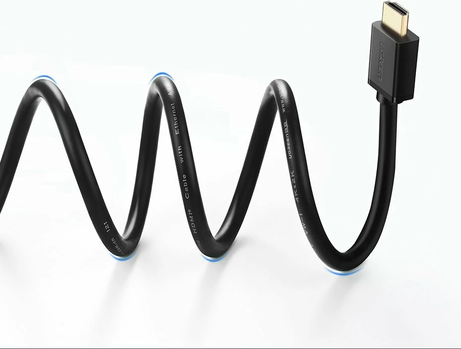 Kabllo HDMI Ugreen HD104 10110, 10 m, 4K, E zezë