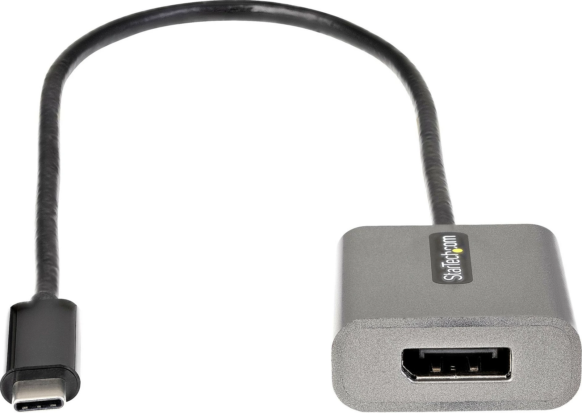 Adapter USB-C në DisplayPort StarTech, DP 1.4, 8K/4K 60Hz, 30cm, zi/gri