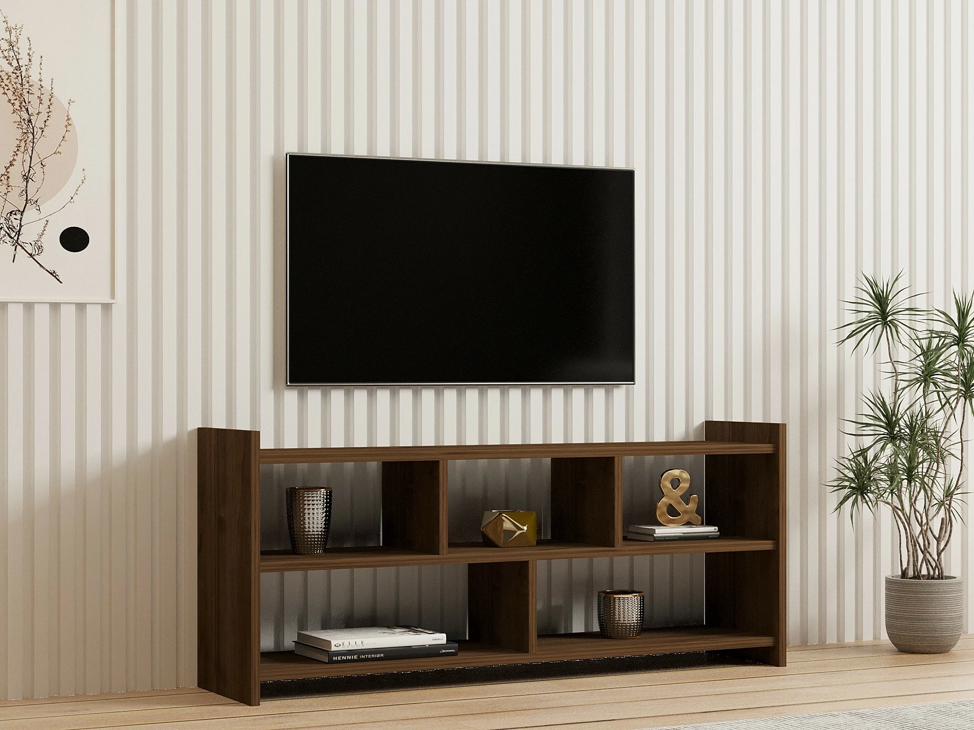 Komodë TV Hanah Home, Pera, ngjyrë arre