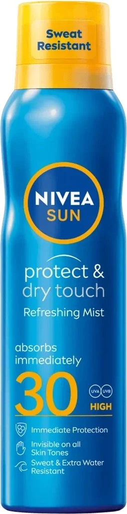 Spray për mbrojtje nga dielli Nivea Sun Protect & Dry Touch Refreshing Sun Protection Mist SPF30, 200ml