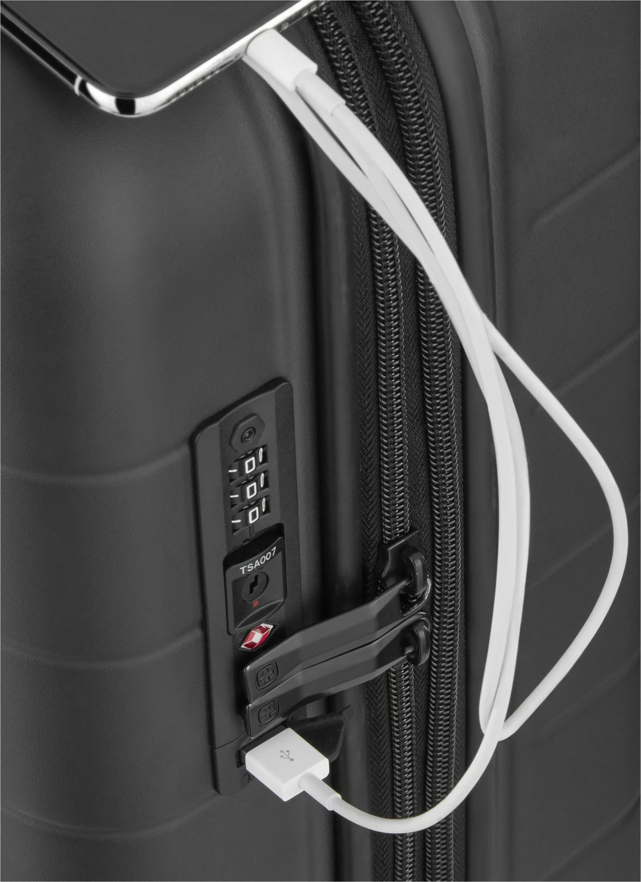 Kasë udhëtimi Wenger Syntry Carry-On me ndarje për laptop, e zezë/gri