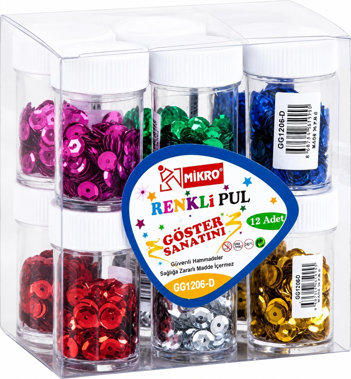 Set me temina dekorative (Sequins) – Ngjyra të ndryshme