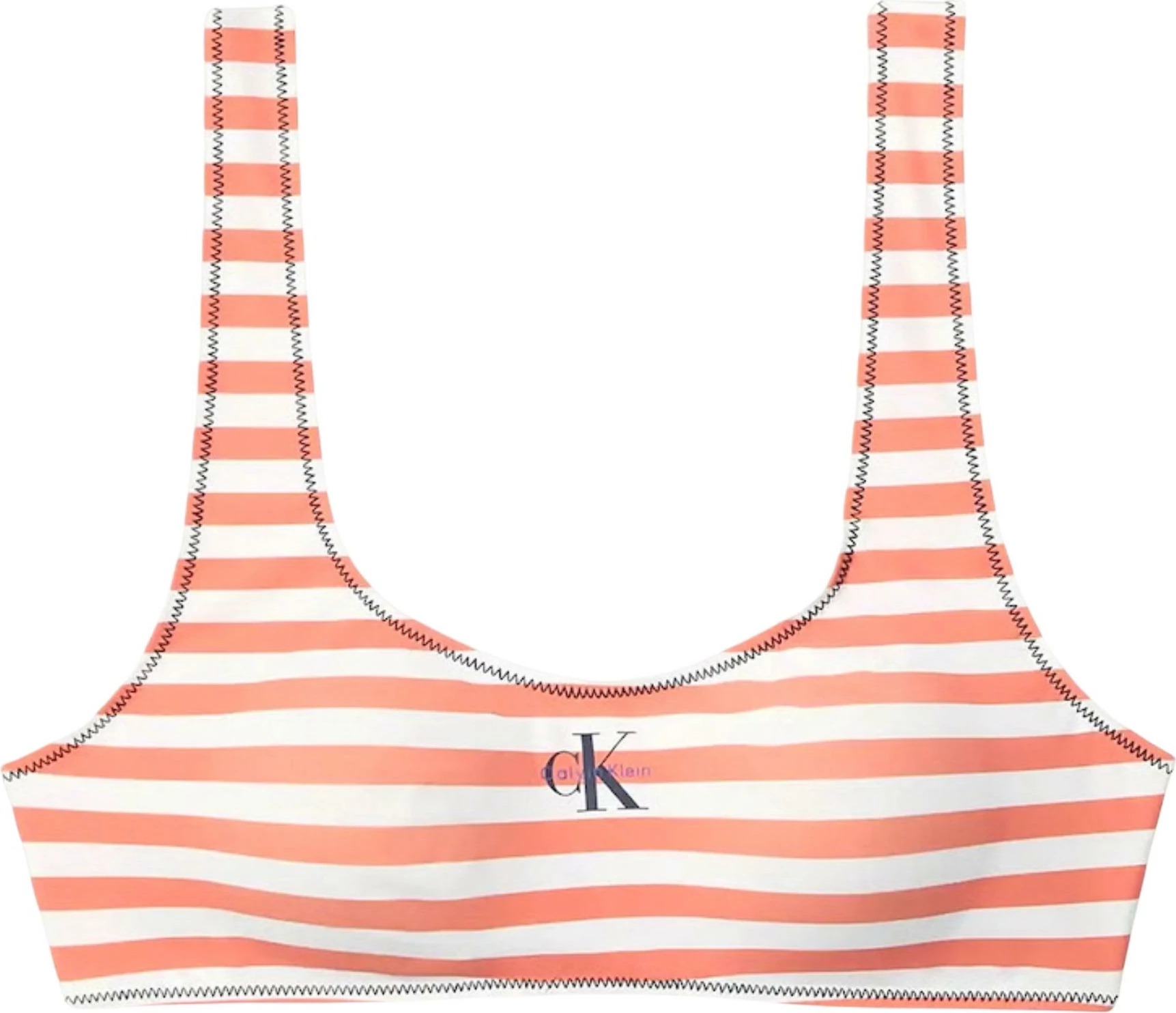 Bikine bralette Calvin Klein Jeans LV00Q61100, për femra, portokalli [Madhësia: L]