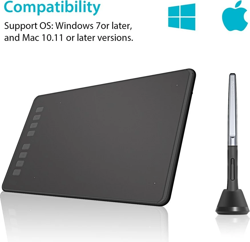 Tablet grafik HUION H950P, 5080 lpi, 220 x 137mm, i zi