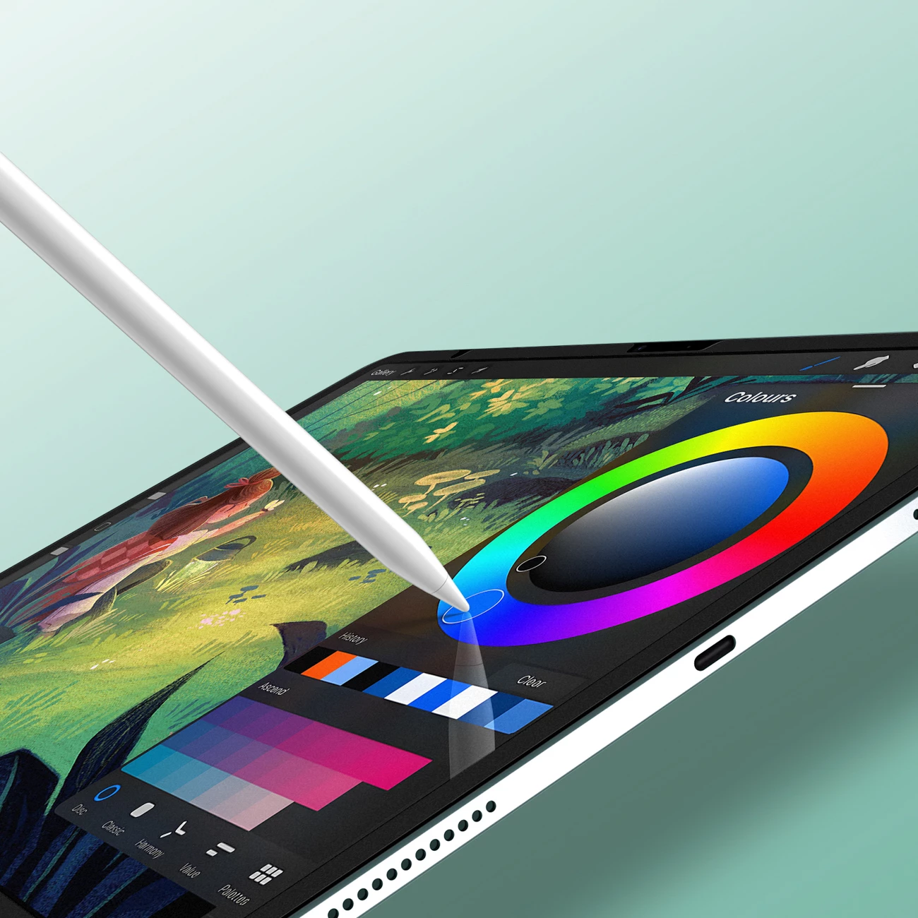 Mbrojtës ekrani paperlike Dux Ducis Naad për iPad Air 11" (2024/2025), kornizë e zezë