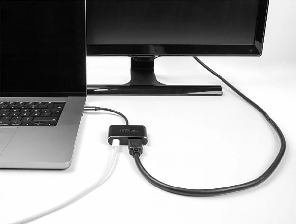 Adapter USB-C në HDMI DeLOCK, 8K 60Hz, HDR10, PD 100W, i zi