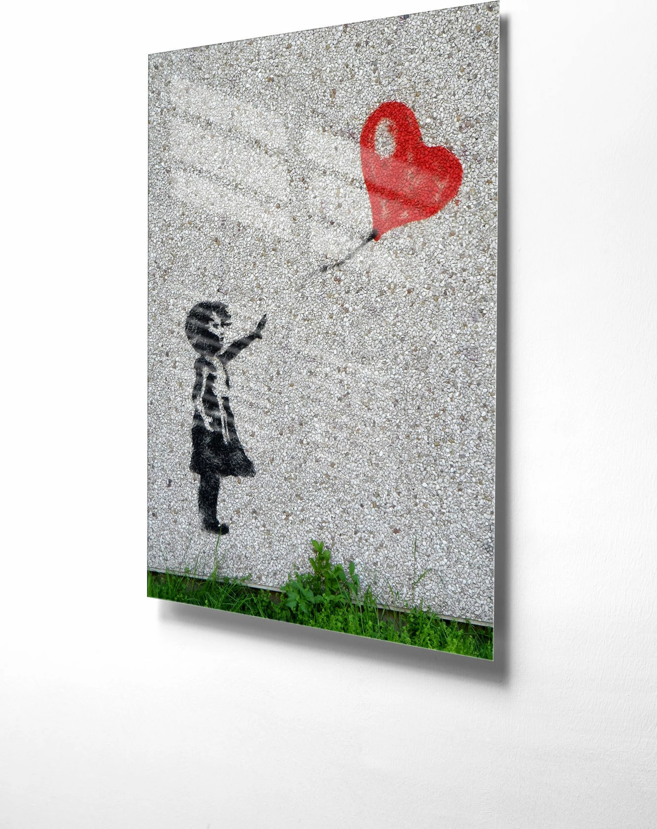 Pikturë dekorative prej xhami të temperuar, Banksy, UV-018, 45x65cm