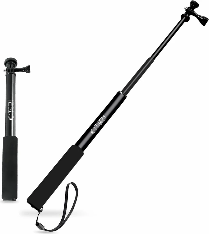 Monopod & selfie stick Tech-Protect GA100 për GoPro/DJI, e zezë