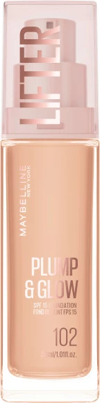 Fondatinë Maybelline Lifter Plump & Glow 102 për femra 30ml