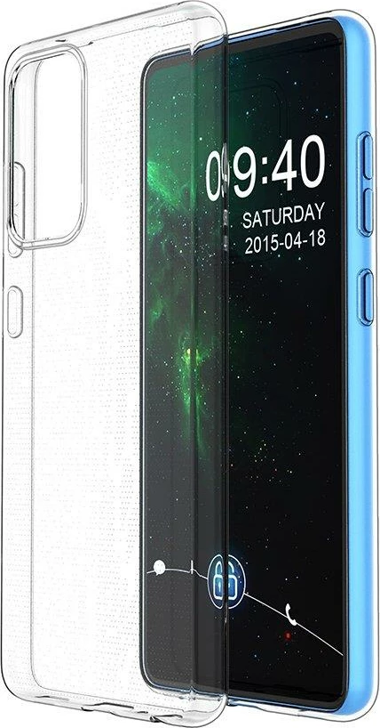 Mbështjellës Hurtel Ultra Clear 0.5mm për Realme C21, Transparent