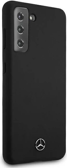 Mbështjellës Mercedes MEHCS21MSILBK për Samsung Galaxy S21+, Silicone Line, i zi