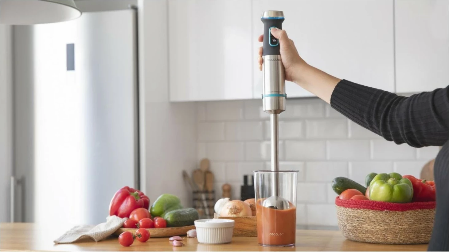 Blender Cecotec Power TitanBlack XL, 1200W, 4 tehë, inox, i zi