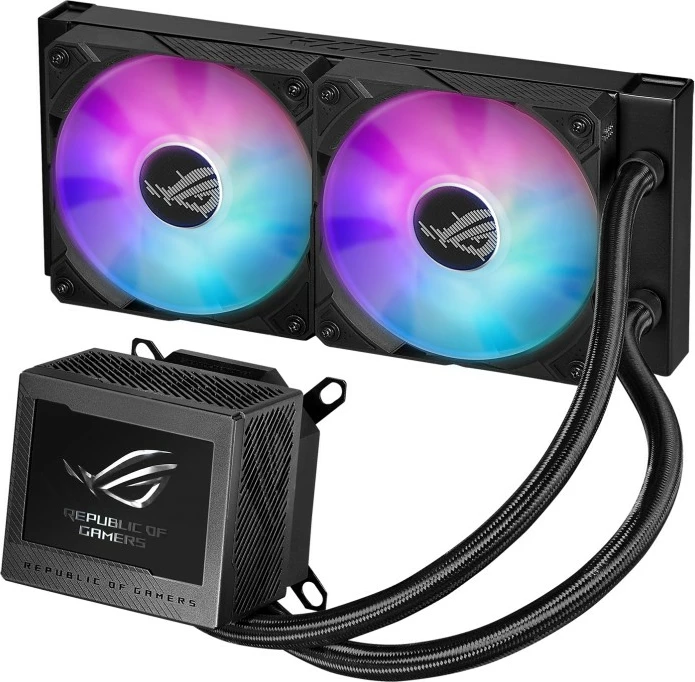 Ftohës uji ASUS ROG Ryujin III 240 ARGB, 3.5" LCD, 2x120mm, i zi