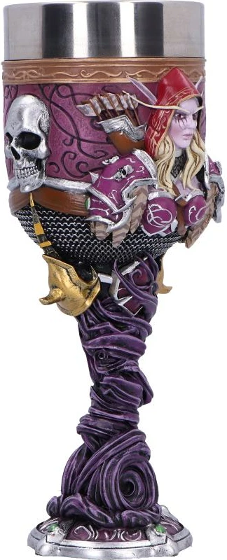 Mug NEMESIS NOW World of Warcraft Sylvanas, rezinë me insert inox, 19.5 cm, vjollcë, në kuti dhurate