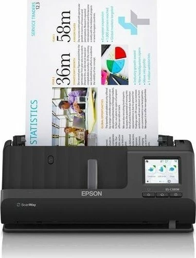 Skaner Epson ES-C380W (B11B269401) 600 dpi, duplex, me feeder, Wi‑Fi, i zi