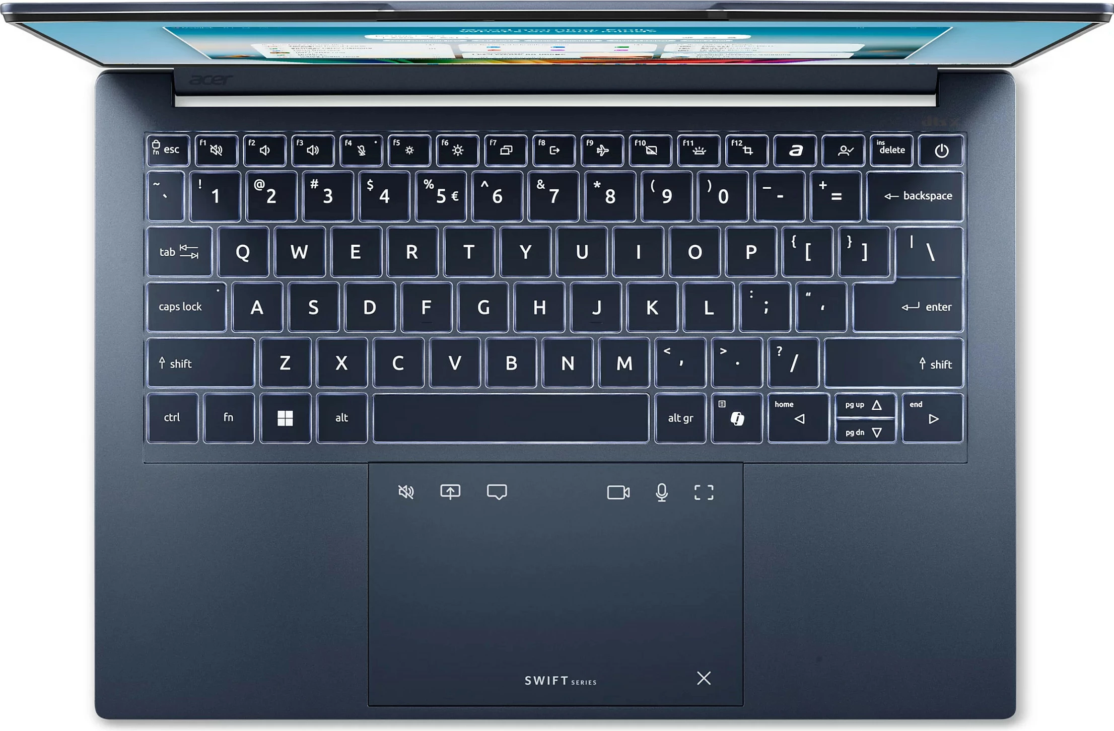 Laptop Acer Swift Go 14 SFG14-I71-983G, Core Ultra 9 386H, 16GB RAM Memorje, 512GB SSD, OLED, Windows 11 Home, blu