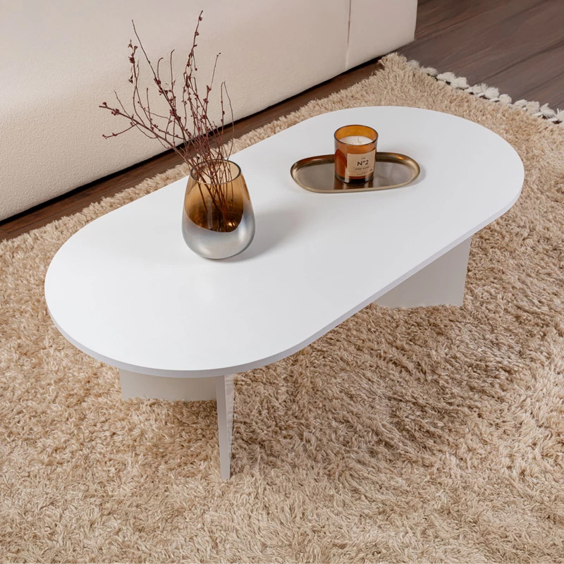 Tavolinë kafeje Tabletod, ngjyrë e bardhë, 119x60x40cm