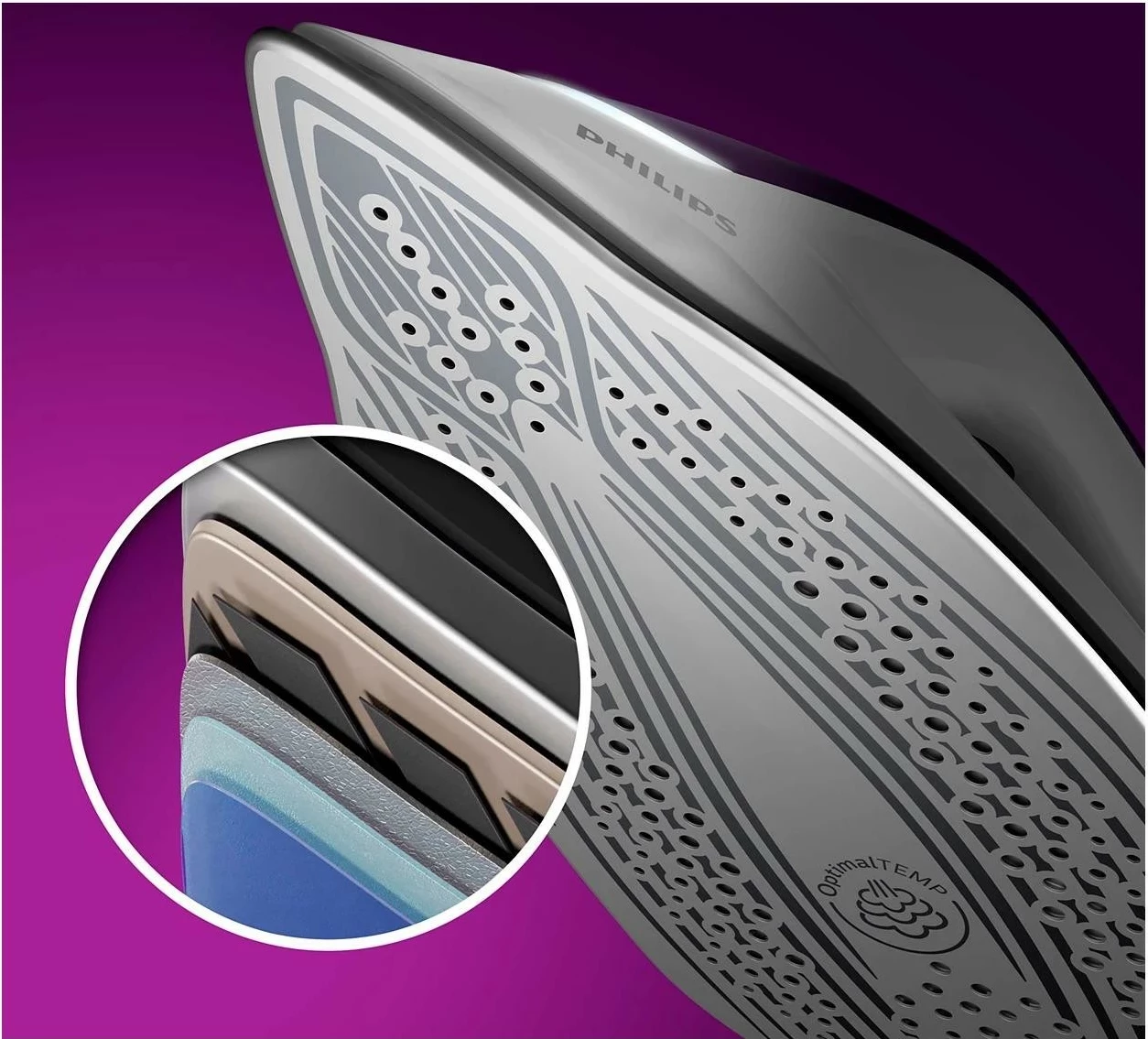 Hekur me gjenerues avulli Philips PerfectCare 8000 PSG8130/80, 2700W, 1800ml, vjollcë