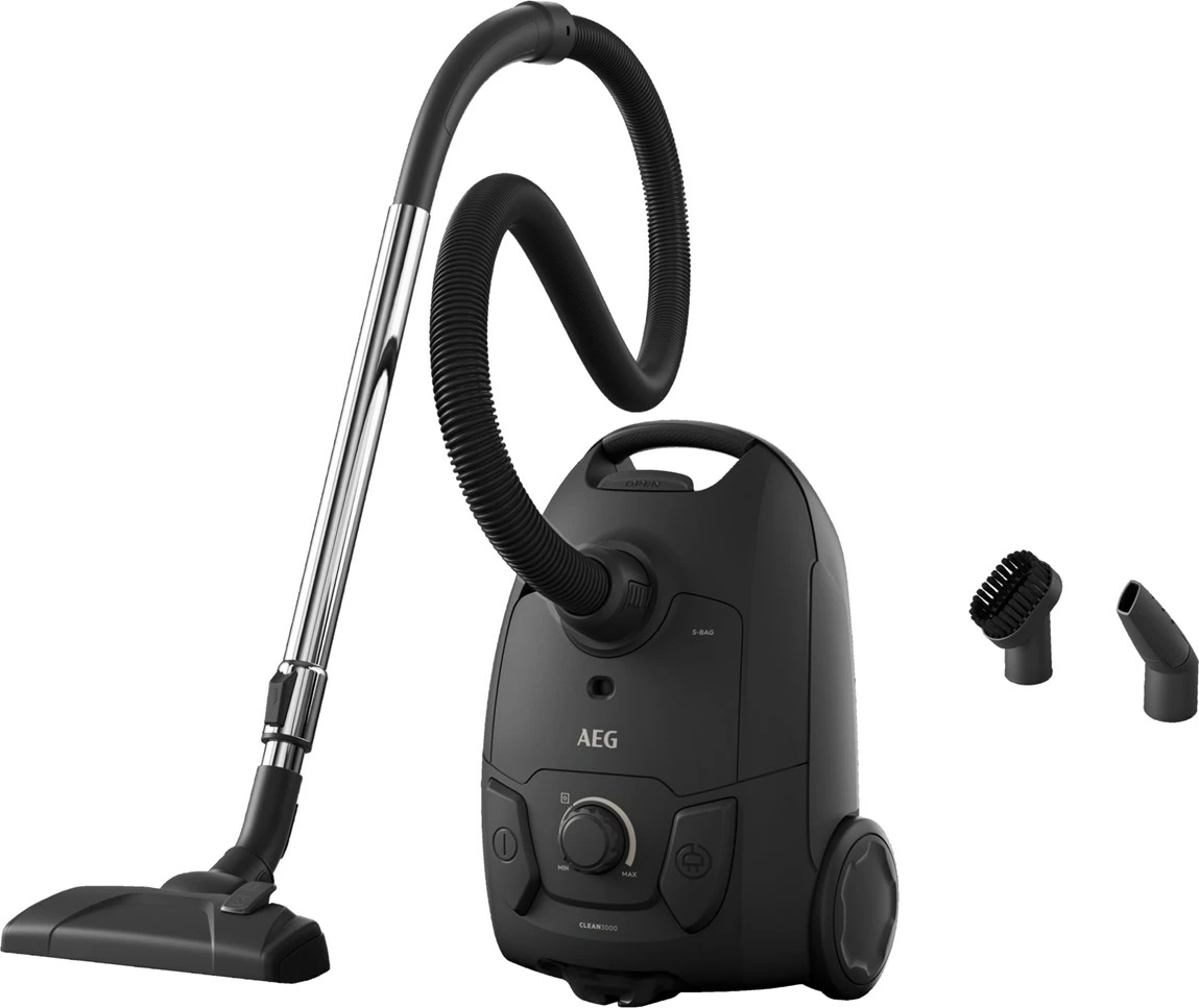 Fshesë me korrent AEG AB31C1GG, drum, 3L, 750W, e zezë